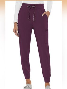 Women's Jogger Scrub Pants - Wine